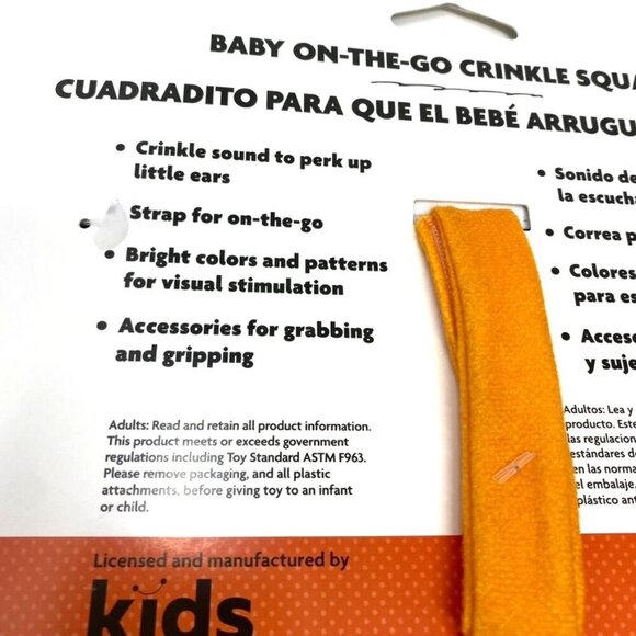 Peanuts Halloween Deluxe Crinkle Square with Teether On The Go Great Pumpkin - Picture 8 of 10